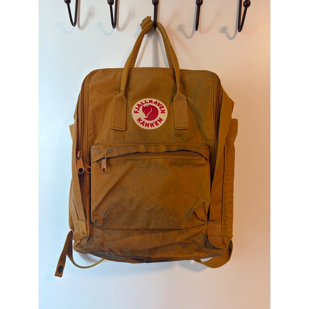 Fjallraven Kanken Laptop 15 Backpack Mustard Yellow Ochre Everyday Bag